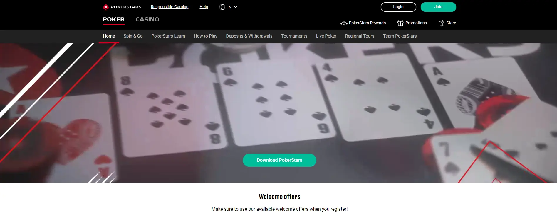 Play at Pokerstars casino Pokerstars