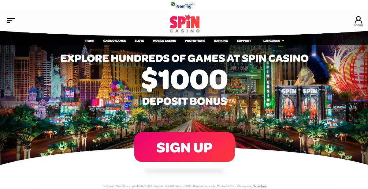 Spin casino in Canada Spin casino
