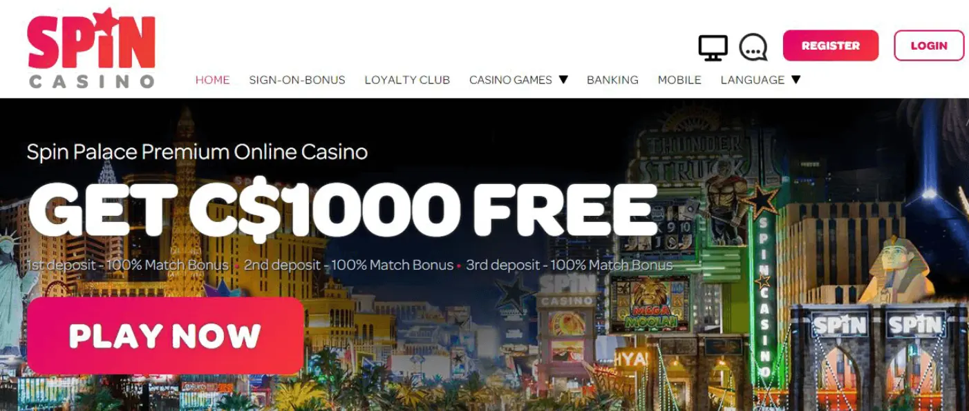 Bonuses in Spin casino Spin Casino bonus